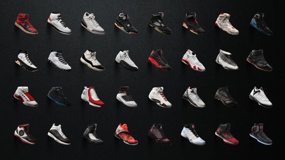 all numbers of jordan shoes